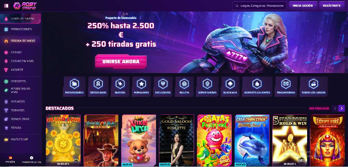 Roby Casino - Échales un vistazo a algunas de las especificaciones de los mejores casinos online